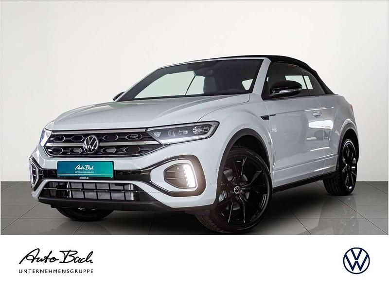 Pure white uni schwarz Neu 2025 VW T-Roc Cabriolet R-line Cabrio | 49.734 € (Teuer) - Bild 1/4