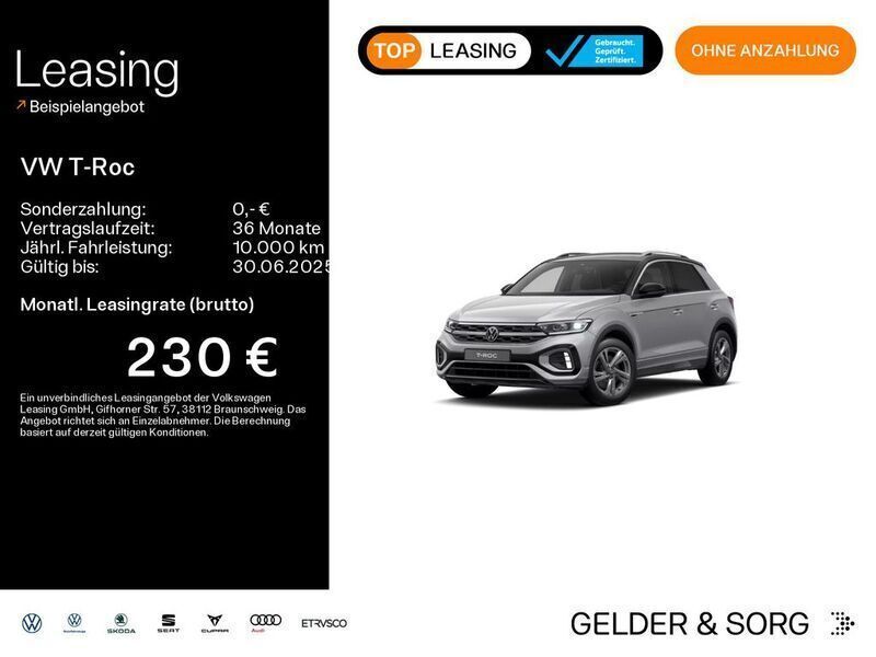 Pyritsilber metallic Gebraucht 2024 VW T-Roc R-line SUV | 29.990 € (Guter Preis) - Bild 1/4
