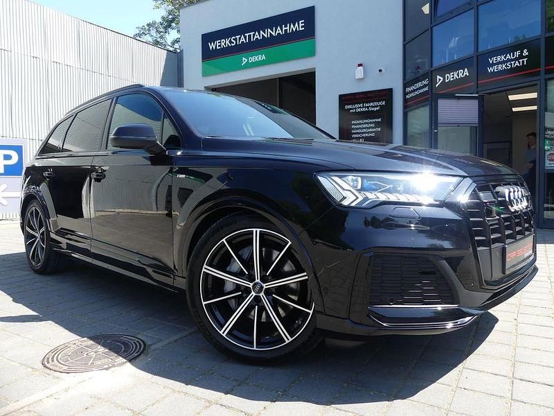 Deep black perleffekt Gebraucht 2019 Audi Q7 S-Line SUV | 48.800 € (Teuer) - Bild 1/4