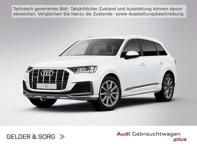 Gletscherweiß metallic Gebraucht 2022 Audi Q7 Ambiente SUV | 49.900 € (Superpreis) - Bild 1/4