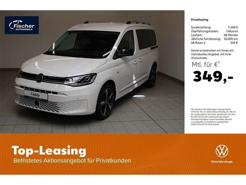 Weiss Gebraucht 2024 VW Caddy Maxi Style Van / Kleinbus | 37.940 € (Guter Preis) - Bild 1/4