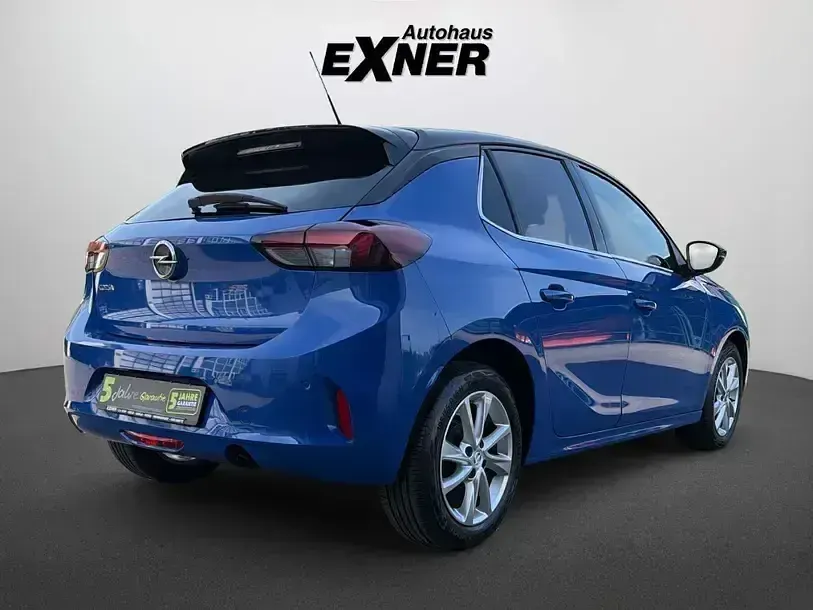 Gebraucht Opel Corsa Elegance 101 PS (74 kW) 2023 Perl blau / dach schwarz Kleinwagen