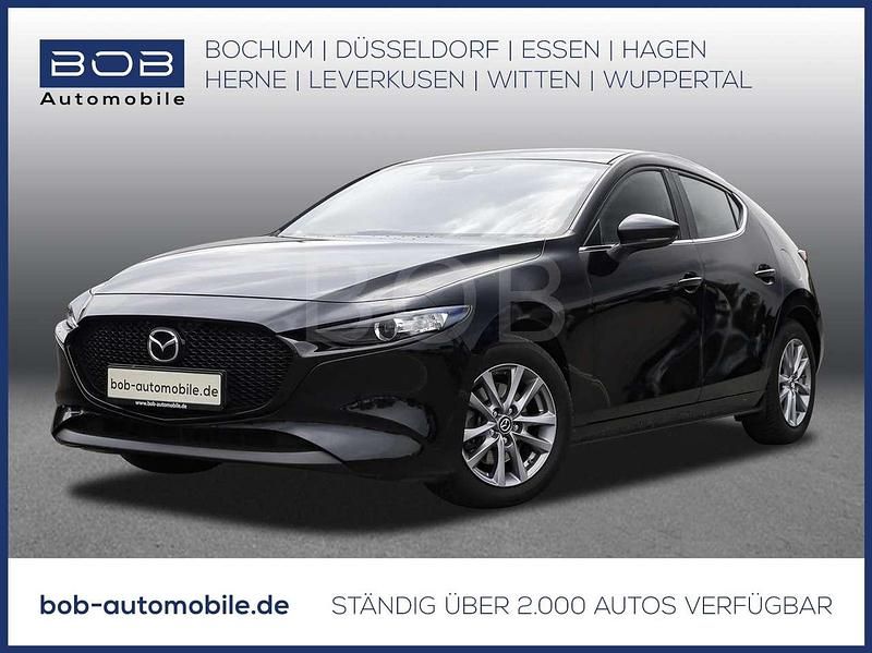 Onyxschwarz (schwarz) Gebraucht 2022 Mazda 3 Limousine | 19.888 € (Fairer Preis) - Bild 1/3