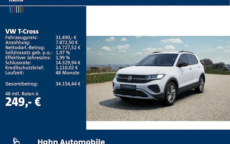 Neu VW T-Cross 115 PS (84 kW) 2026 Weiß SUV
