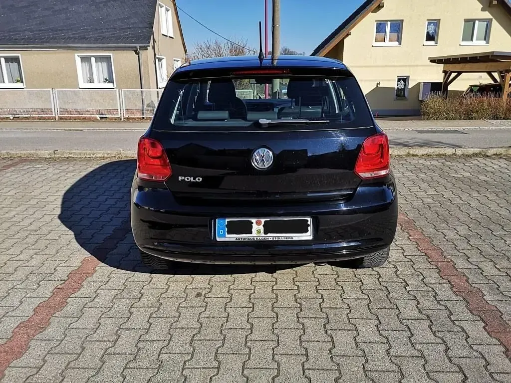 Gebraucht VW Polo Trendline 60 PS (44 kW) 2012 Schwarz Kleinwagen