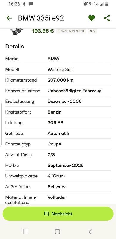 Gebraucht BMW 335 306 PS (225 kW) 2006 Schwarz Coupé