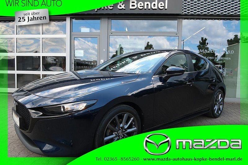 Blau Gebraucht 2021 Mazda 3 Selection Limousine | 20.320 € (Fairer Preis) - Bild 1/4