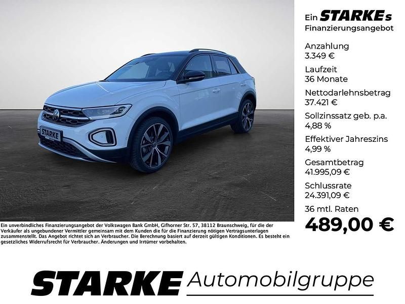 Pure white Gebraucht 2025 VW T-Roc Style SUV | 40.770 € (Fairer Preis) - Bild 1/4