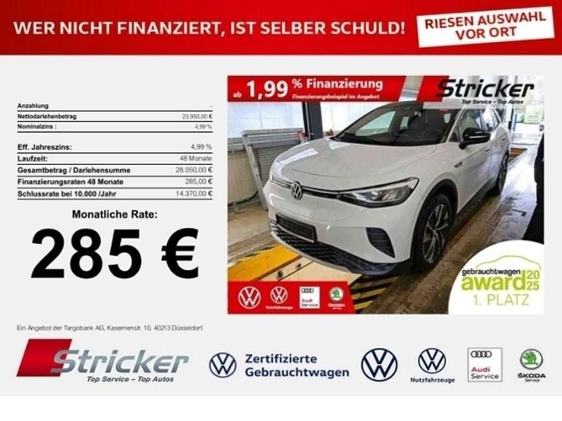 Gletscherweiß metallic (metallic) Gebraucht 2020 VW ID.4 Pro Performance SUV | 23.949 € (Guter Preis) - Bild 1/4