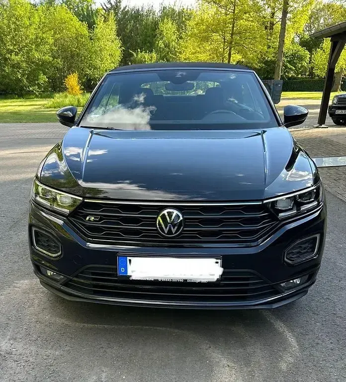 Gebraucht VW T-Roc Cabriolet R-line 150 PS (110 kW) 2021 Schwarz Cabrio