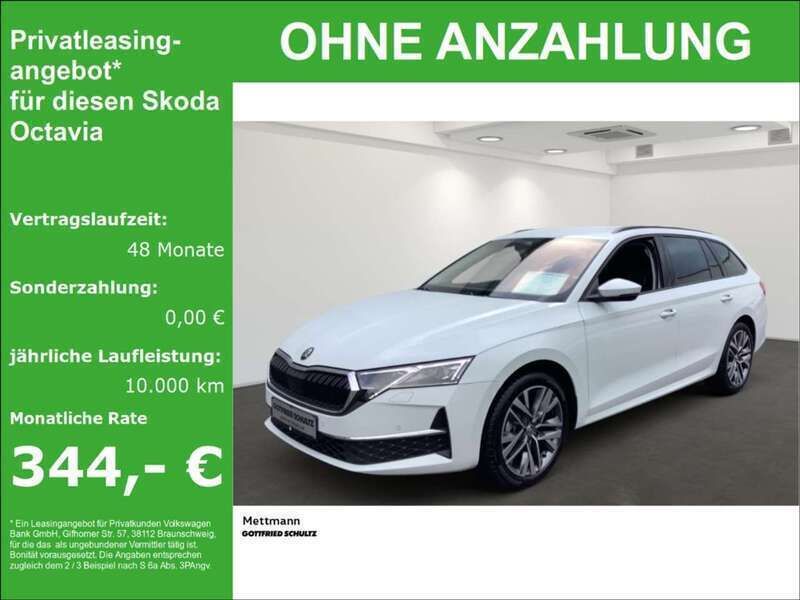 Moonweiss metallic Gebraucht 2024 Skoda Octavia Selection Kombi | 31.650 € (Guter Preis) - Bild 1/4