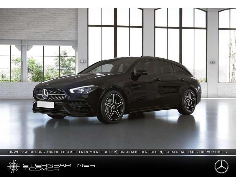Metalliclack kosmosschwarz Gebraucht 2023 Mercedes CLA200 AMG Coupé | 30.790 € (Superpreis) - Bild 1/3