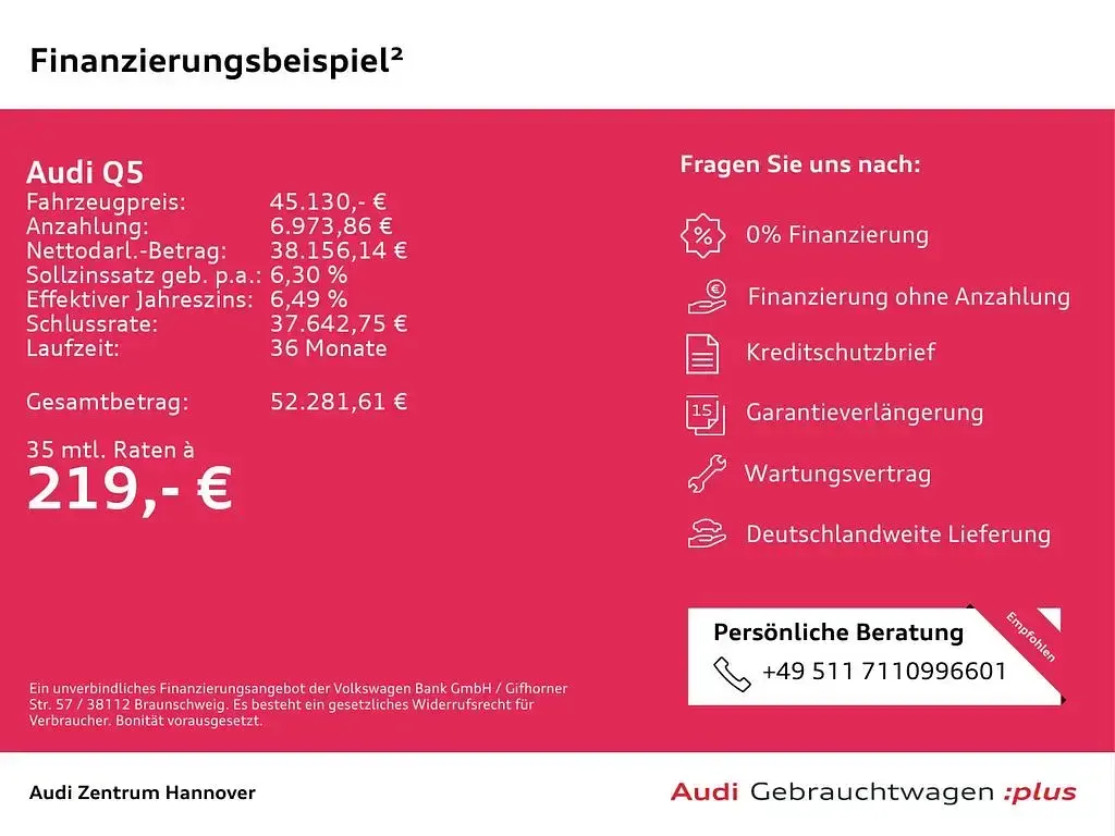 Gebraucht Audi Q5 S-Line 204 PS (150 kW) 2025 Daytonagrau perleffekt SUV
