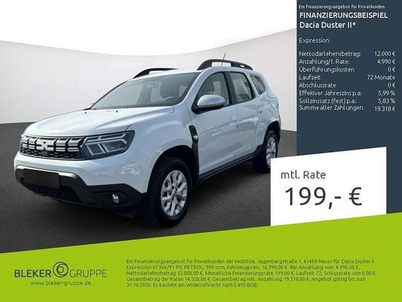 Gebraucht Dacia Duster Expression 91 PS (66 kW) 2024 Gletscher weiss SUV