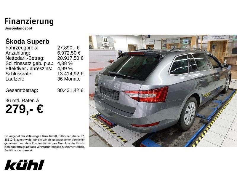 Gebraucht Skoda Superb Ambition 150 PS (110 kW) 2023 Graphitegrau metallic Kombi