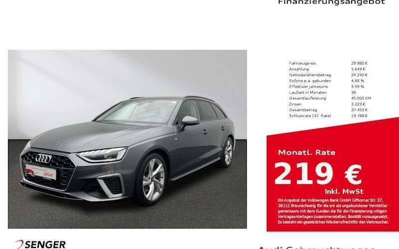 Grau Gebraucht 2023 Audi A4 S-Line Kombi | 29.880 € (Superpreis) - Bild 1/4