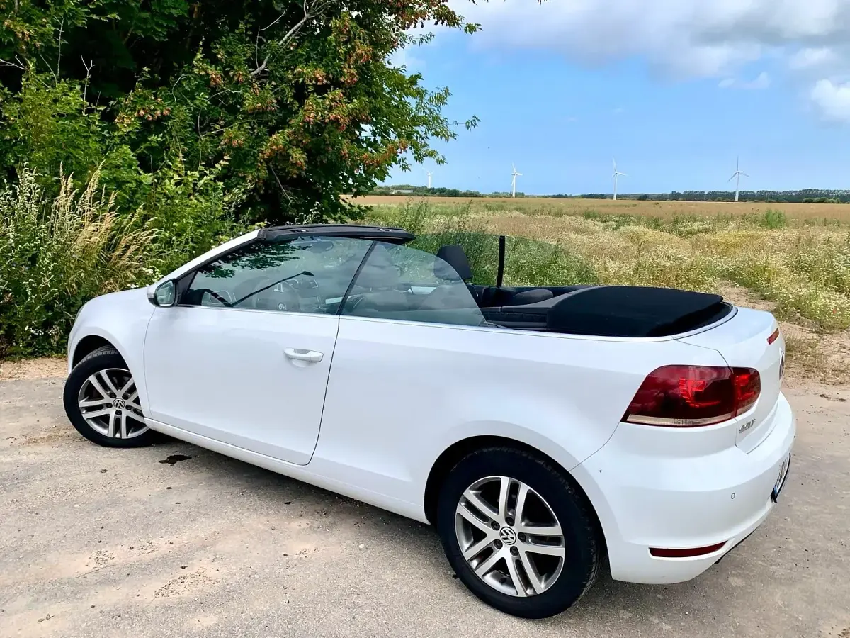 Gebraucht VW Golf Cabriolet 105 PS (77 kW) 2013 Weiß Cabrio