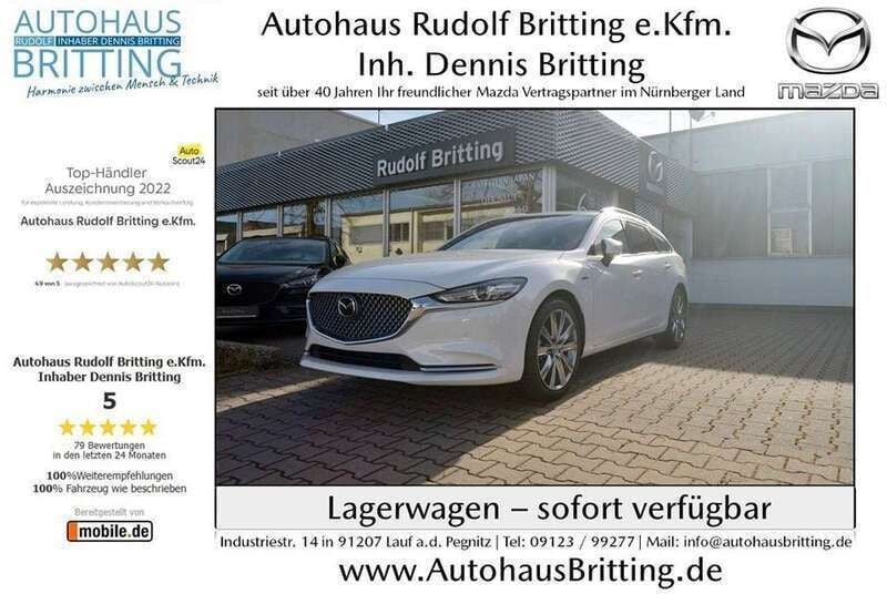 Rhodium white Gebraucht 2023 Mazda 6 20th Anniversary Kombi | 35.890 € (Teuer) - Bild 1/4