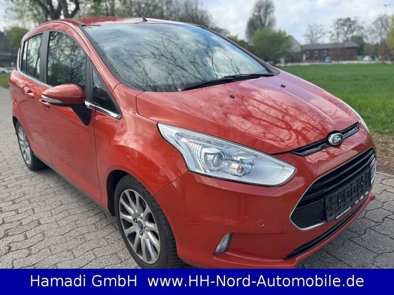 Rot Gebraucht 2014 Ford B-MAX Titanium Van / Kleinbus | 4.199 € (Fairer Preis) - Bild 1/4