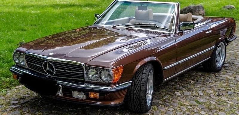 Braun Gebraucht 1979 Mercedes SL350 Cabrio | 18.900 € - Bild 1/4
