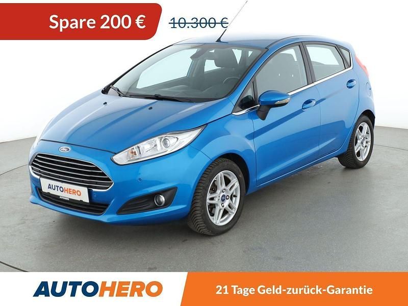 Blau Gebraucht 2014 Ford Fiesta Titanium Kleinwagen | 10.100 € (Fairer Preis) - Bild 1/3
