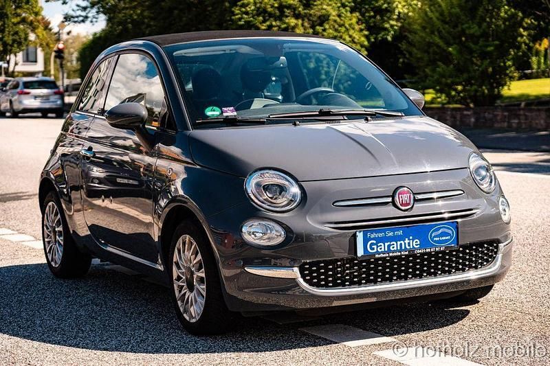 Schwarz Gebraucht 2018 Fiat 500 Lounge Cabrio | 9.980 € (Fairer Preis) - Bild 1/4