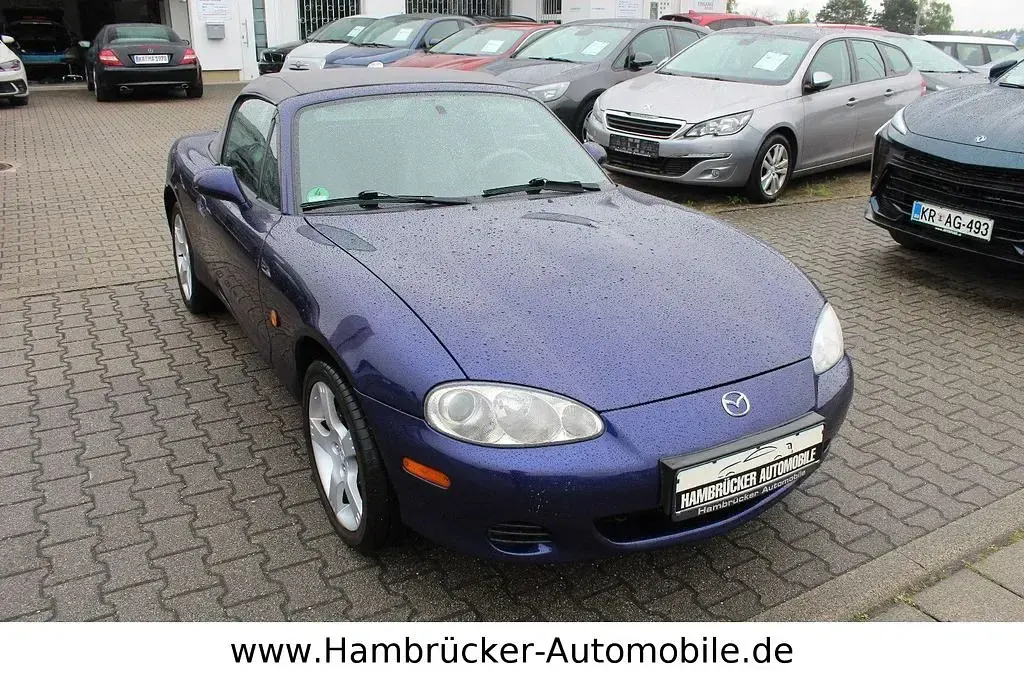 Gebraucht Mazda MX5 110 PS (80 kW) 2003 Stratoblau metallic Cabrio