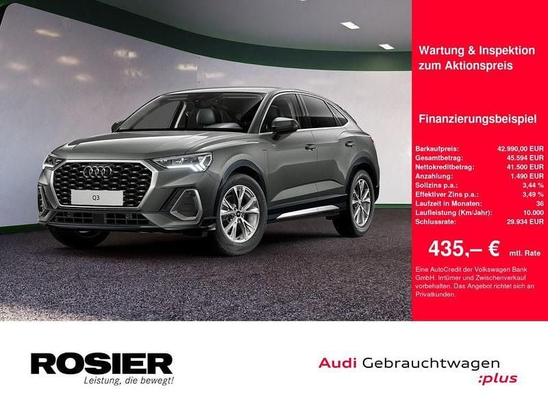 Grau / chronosgrau Gebraucht 2025 Audi Q3 Sportback S-Line SUV | 42.990 € (Guter Preis) - Bild 1/4