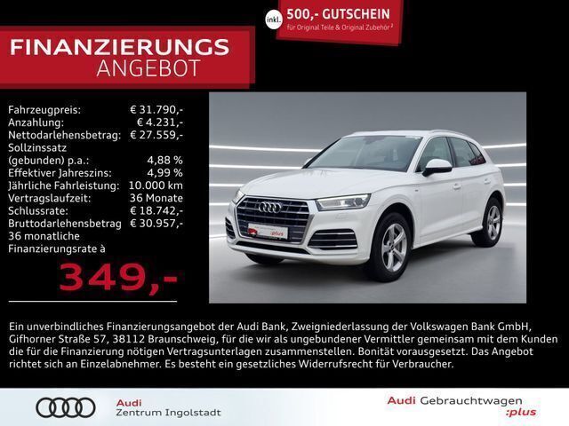 Weiß Gebraucht 2020 Audi Q5 Sport SUV | 31.790 € (Superpreis) - Bild 1/2