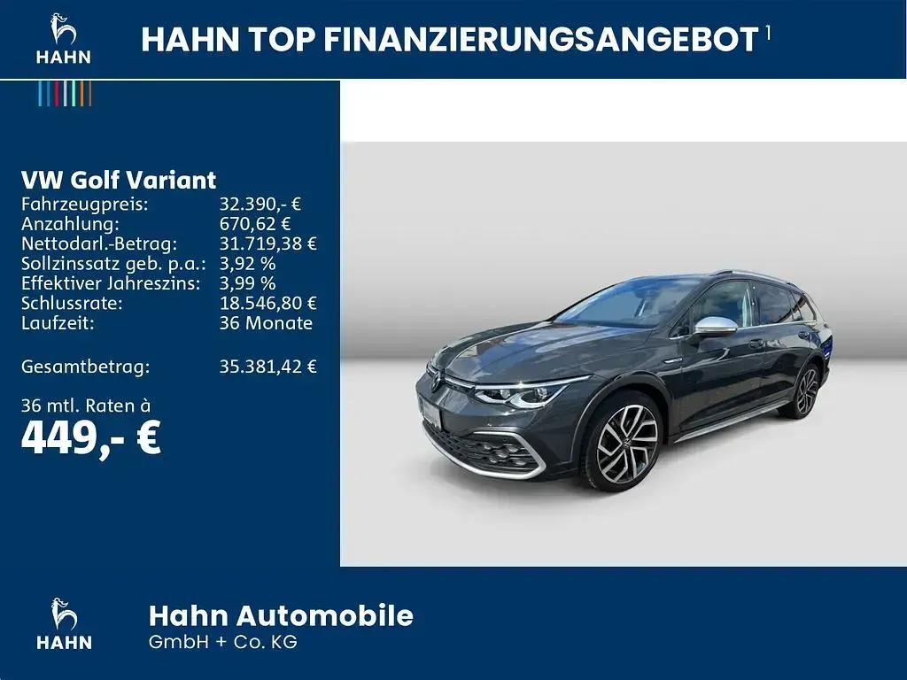 Brugt VW Golf Alltrack 200 HK (147 kW) 2023 Grå Stationcar