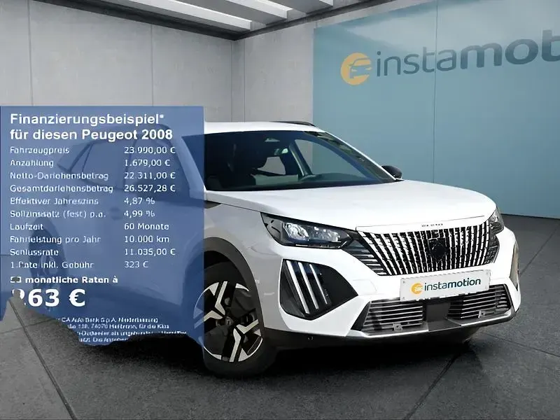 Neu Peugeot 2008 Allure 101 PS (74 kW) 2025 Weiß SUV