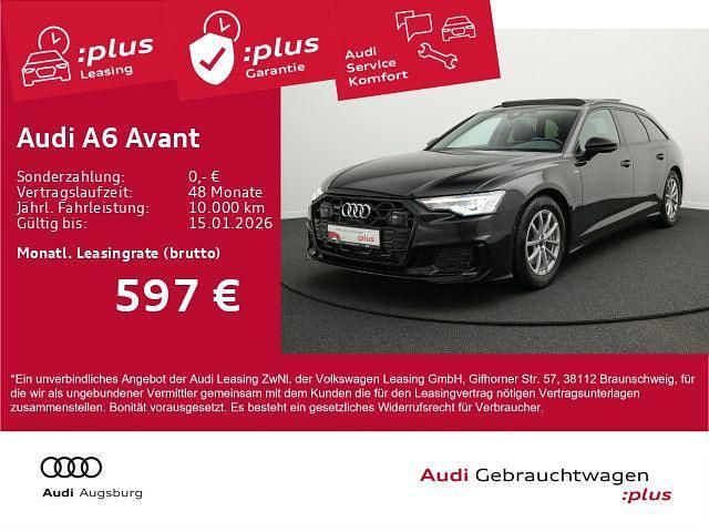 Mythosschwarz metallic Gebraucht 2025 Audi A6 S-Line Kombi | 52.460 € (Guter Preis) - Bild 1/4