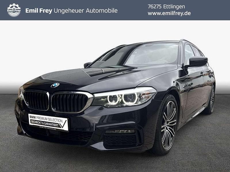 Carbonschwarz metallic Gebraucht 2019 BMW 530 M Sport Kombi | 31.990 € (Teuer) - Bild 1/3