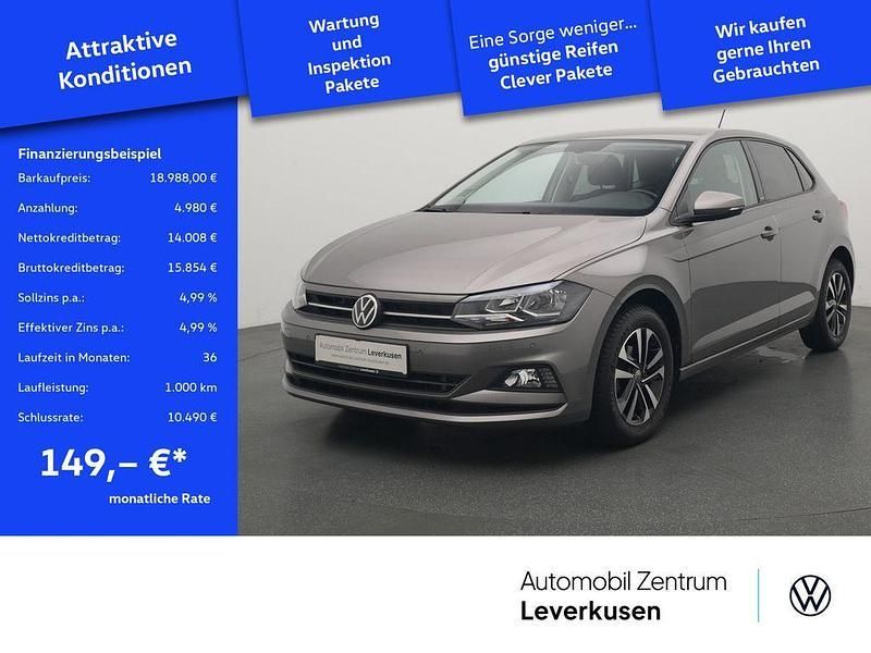 Schwarz / limestone grey (metallic) Gebraucht 2021 VW Polo United Kleinwagen | 18.988 € (Fairer Preis) - Bild 1/2