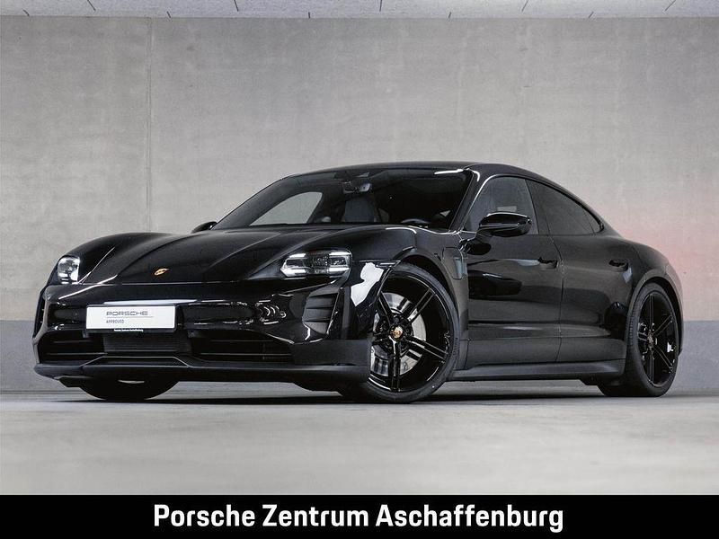 Tiefschwarzmetallic Gebraucht 2023 Porsche Taycan Limousine | 77.980 € (Teuer) - Bild 1/4