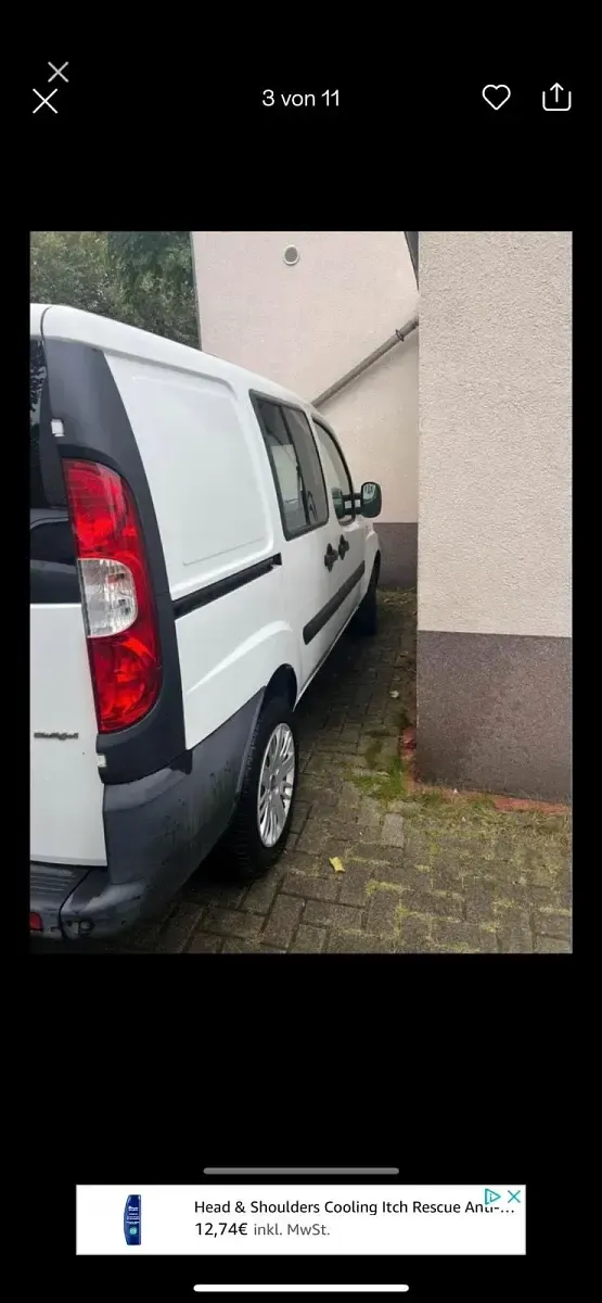 Gebraucht Fiat Doblò 84 PS (61 kW) 2009 Weiß Van / Kleinbus