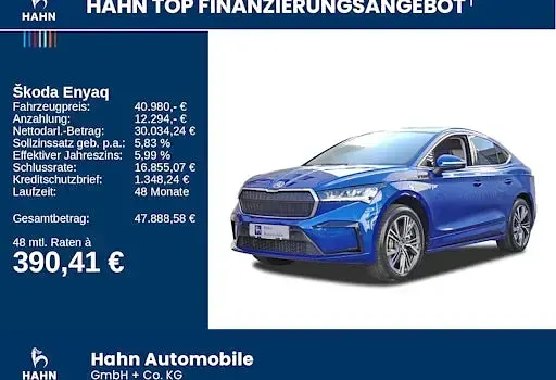 Gebraucht Skoda Enyaq iV Selection 210 kW (286 PS) 2025 Weiß SUV