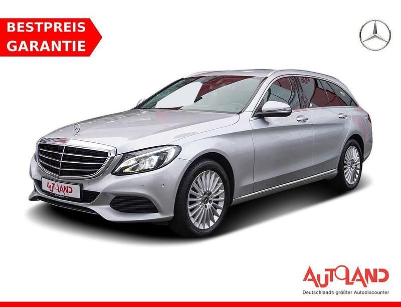 Silber Gebraucht 2018 Mercedes C200 Exclusive Kombi | 22.490 € (Fairer Preis) - Bild 1/4