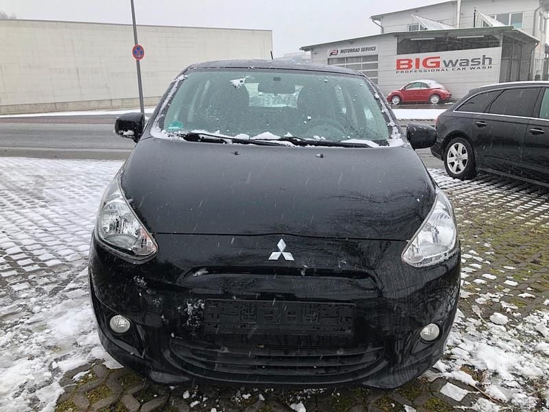 Schwarz Gebraucht 2014 Mitsubishi Space Star Kleinwagen | 1.500 € (Superpreis) - Bild 1/4