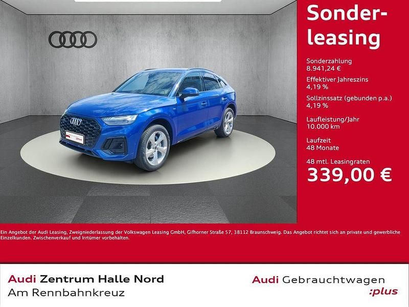 Blau Gebraucht 2024 Audi Q5 Sportback S-Line SUV | 57.790 € (Teuer) - Bild 1/4