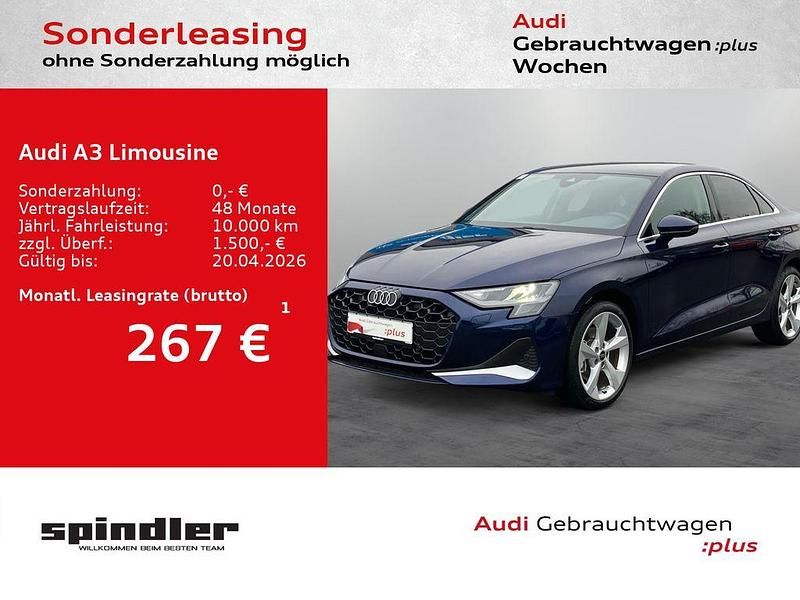 Gebraucht Audi A3 Advanced Plus 150 PS (110 kW) 2025 Navarrablau metallic Limousine