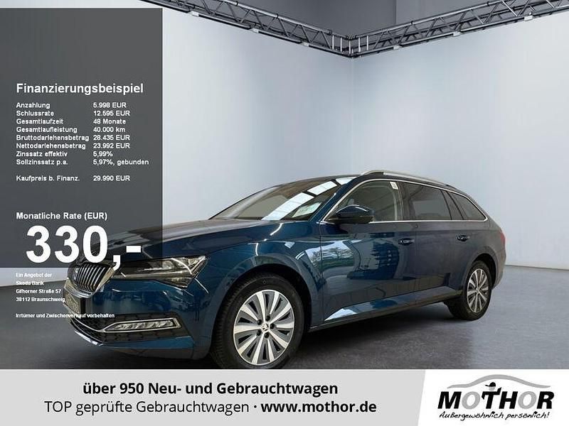 Blau Gebraucht 2023 Skoda Superb Style Kombi | 30.523 € (Guter Preis) - Bild 1/4