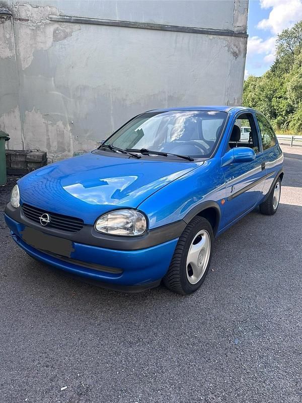 Blau Gebraucht 1999 Opel Corsa Kleinwagen | 500 € (Superpreis) - Bild 1/4