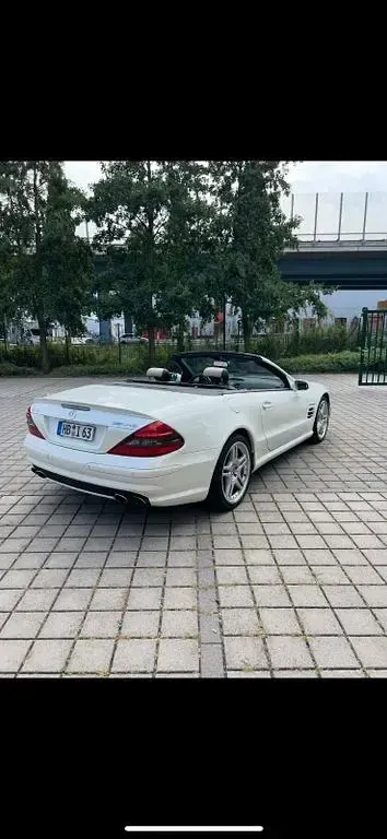 Gebraucht Mercedes SL55 AMG AMG 517 PS (380 kW) 2006 Weiß Cabrio