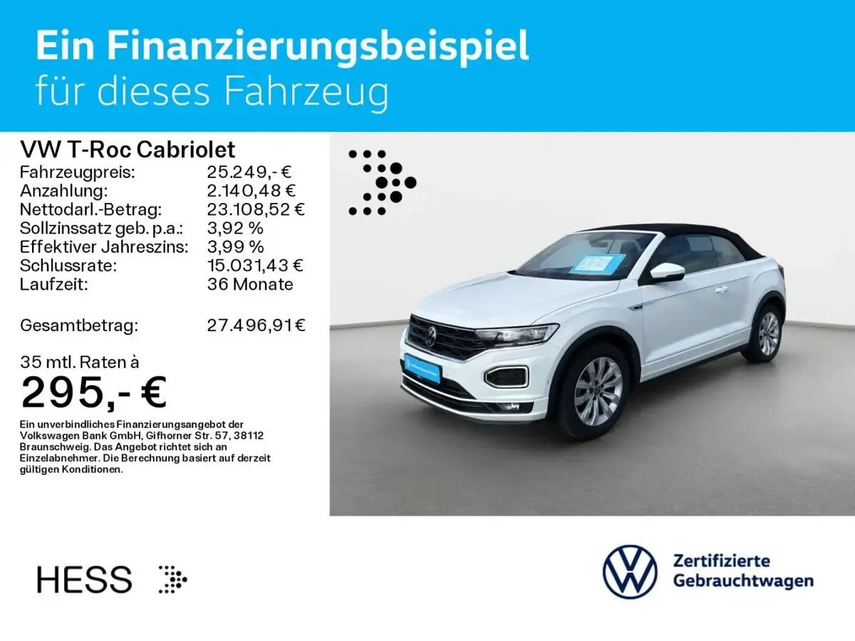 Second-hand VW T-Roc R-line 150 CP (110 kW) 2021 SUV