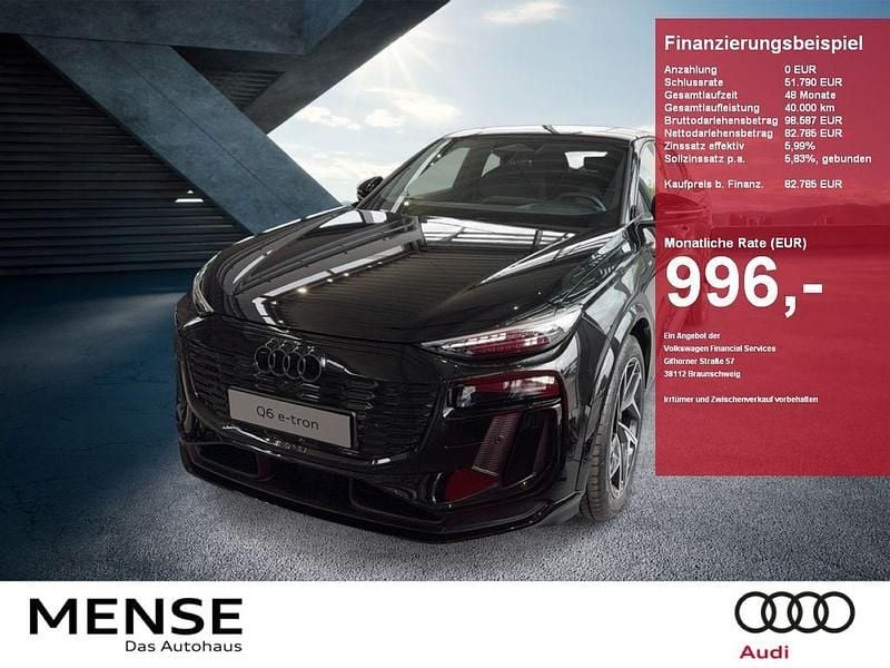 Schwarz Gebraucht 2025 Audi Q6 Sportback e-tron Sport SUV | 79.875 € (Superpreis) - Bild 1/4