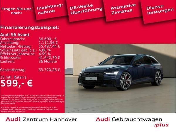 Blau (5u firmamentblau metallic) Gebraucht 2023 Audi S6 Ambiente Kombi | 56.601 € (Superpreis) - Bild 1/4