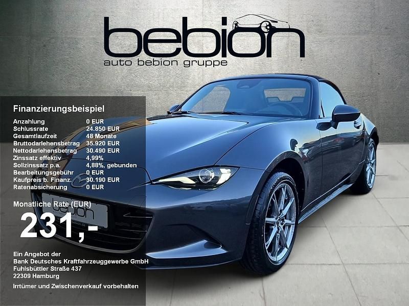 Neu Mazda MX5 Exclusive-Line 150 PS (110 kW) 2026 Grau Cabrio