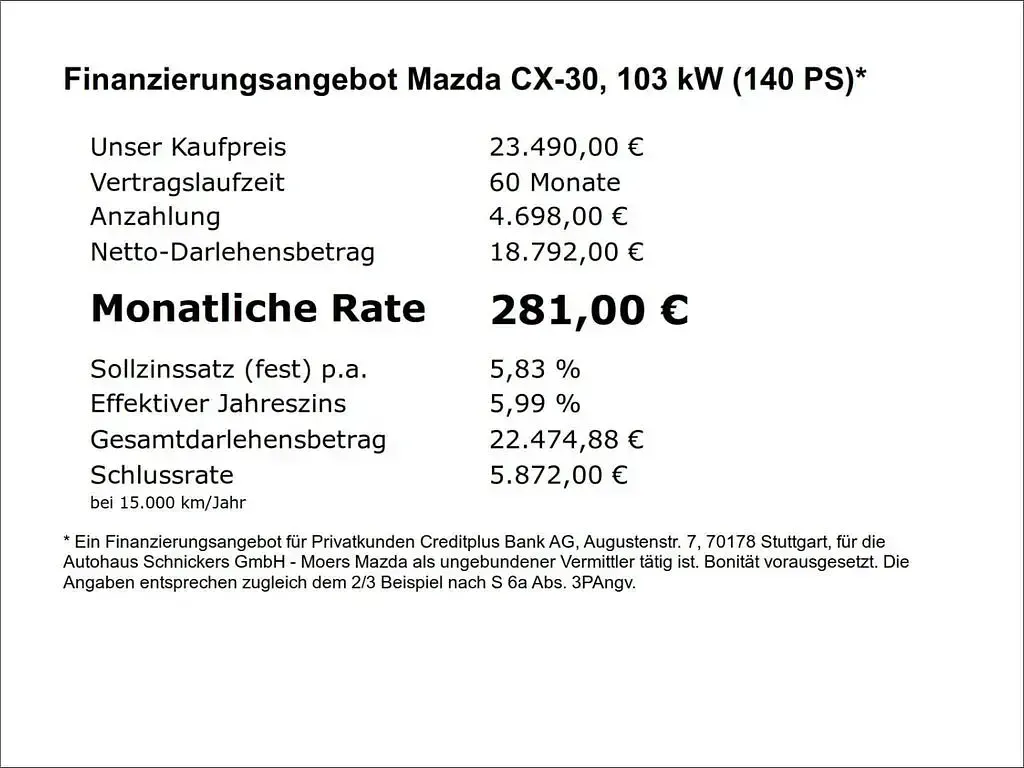 Gebraucht Mazda CX-30 Homura-Line 140 PS (102 kW) 2025 Blau SUV