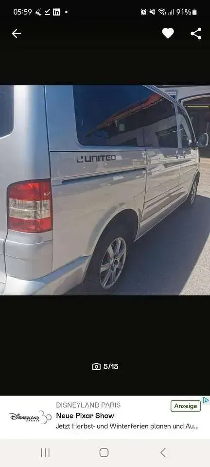Gebraucht VW Multivan United 131 PS (96 kW) 2009 Silber Van / Kleinbus